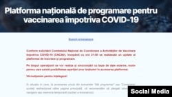 Platforma pentru programare la vaccin are probleme de funcționare