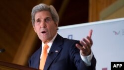 Госсекретарь Джон Керри выступает в Осло 