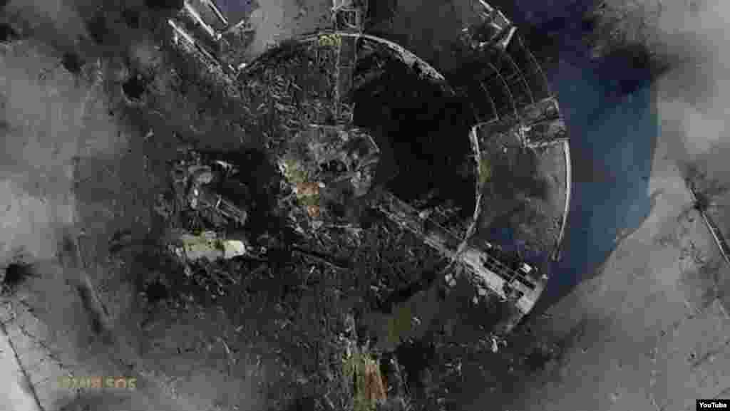 Донецький аеропорт. Повітряна зйомка. 15 січня 2015 року