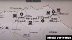 Mapa planirane pruge do Bugarske, ilustracija