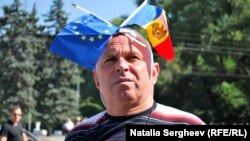 În timpul protestelor anticorupție din 2015, la Chișinău