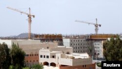 نمای عمومی از سفارت آمریکا در صنعا، پایتخت یمن