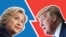 Хиллари Клинтон и Дональд Трамп. Коллаж