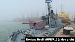 Броньований артилерійський катер «Вишгород» у Маріуполі, квітень 2021 року