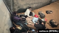 Migranti u kamionu sa pšenicom, Šid, Srbija, 5. novembar 2025. 