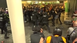 В Барселоне продолжаются протесты из-за приговора лидерам Каталонии