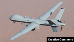 An unmanned U.S. MQ-9 Reaper drone in flight (file photo)