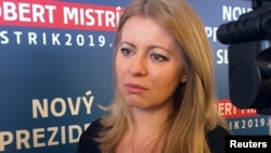 Zuzana Caputova, candidată la președintia Slovaciei, februarie 2019