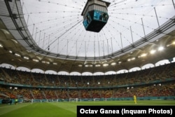 Meciul dintre Austria și Macedonia s-a desfășurat în condiții normale pentru că nu a mai plouat la ora meciului