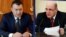 Кохир Расулзода (слева) и Михаил Мишустин