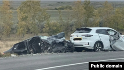 Жол апаты. 14 қыркүйек "Қазавтожол" таратқан сурет.