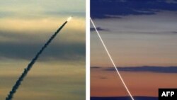 آزمایش موشک پیکان توسط اسرائیل که نوعی سلاح ضد موشکی به شمار می رود.(عکس: AFP)