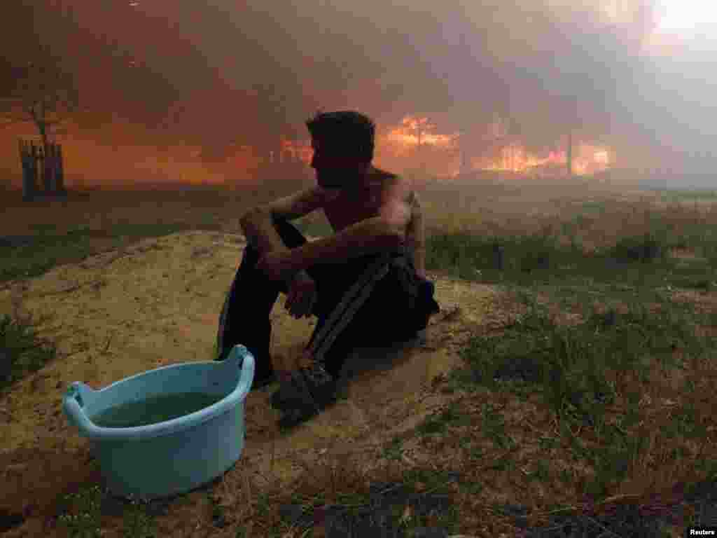 Rusija - Rekordno visoke temperature prouzrokovale su požare sa katastrofalnim posljedicama, Nizhny Novgorod, 29.07.2010. Foto: Reuters / Mikhail Voskresensky 