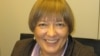 Председатель редакционной коллегии независимой газеты «Республика» Ирина Петрушова в редакции радио Азаттык. Прага, 7 октября 2009 года.