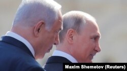 از راست: پوتین و نتانیاهو