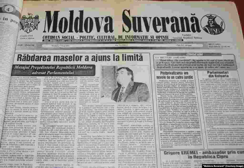 &quot;Moldova Suverană&quot;, 7 mai 1996