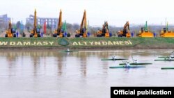 Garagum derýasynyň kenaryndaky seýilgäh çäreleriň merkezine öwrüldi. TDH-nyň fotosuraty