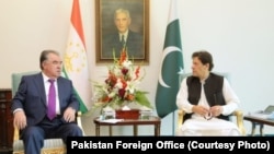 Эмомали Рахмон жана Имран Хан. Исламабад. 2-июнь, 2021-жыл