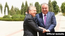 Эмомали Рахмон и Шавкат Мирзиёев