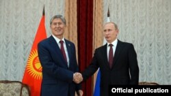 Встреча президентов КР и РФ после саммита ШОС в Бишкеке