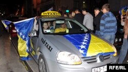 Slavlje nakon utakmice sa Turskom i osiguranog mjesta u baražu