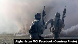 Поліція Афганістану під час воєнної операції, дата фото невідома