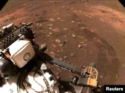 2021-жылы 18-февралда Марска конгон «Персевиренс» (Perseverance) марсжүргүсү. Reuters. 2021-жылдын 4-марты.