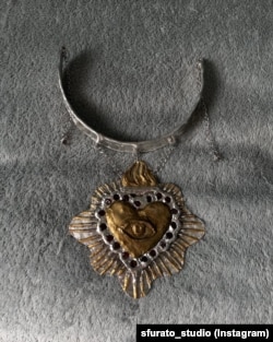 Прикраса з металу. Авторка Катерина Тутєрова