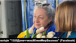 Наталя Шило після повернення з окупації