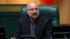 Mohammad Baqer Qalibaf speaks after being elected parliament speaker in Tehran on May 28, 2020.