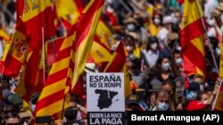 Мунапыска каршы демонстрация. Каталония. 13-июнь, 2021-жыл.