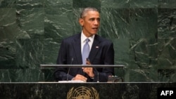 Barack Obama na 69. Generalnoj skupštini UN u New Yorku, 24. septembar 2014.