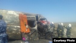 Жол кырсыгы болгон жерде