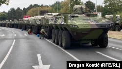 Pripreme za vojnu paradu na ulicama Novog Beograda, 10. septembar 2025.