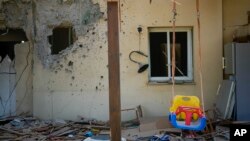 Një shtëpi e shkatërruar në Izrael, pas sulmeve të Hamasit, të nisura më 7 tetor.