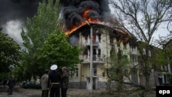 Управління міліції в Маріуполі, 9 травня 2014 року