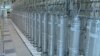 A bank of centrifuges are seen in what is described by Iranian state television as a facility in Natanz.