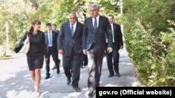 Prim-ministrul Bulgariei, Boiko Borisov, şi cel al României, Mihai Tudose