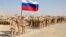 Российские войска перед началом совместных военных учений с Таджикистаном и Узбекистаном к северу от таджикской границы с Афганистаном, 10 августа 2021 года
