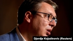 Српскиот претседател Александар Вучиќ. 