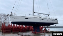 Германският чартърен кораб "Андромеда" на остров Рюген