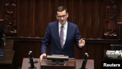 Польшанын премьер-министри Матеуш Моравецки.