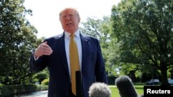 Дональд Трамп виступає перед пресою, галявина Білого дому, Вашингтон, 22 червня 2019 року