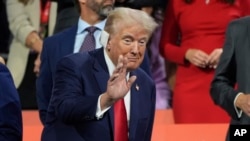 Bivši predsednik i predsednički kandidat Donald Tramp na Republikanskoj nacionalnoj konvenciji, 15. jul 2024.