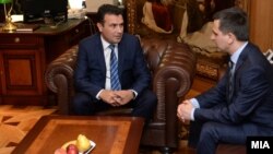 Lideri i LSDM-së, Zoran Zaev dhe ai i Lëvizjes Besa, Bilal Kasami.