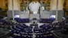 A német parlament alsóháza, a Bundestag Berlinben 2022. március 17-én