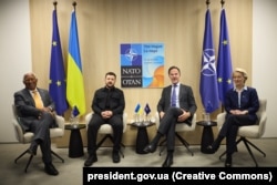 Антоніу Кошта, Володимир Зеленський, Марк Рютте, Урсула фон дер Ляєн