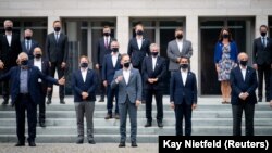 ევროკავშირის ქვეყნების საგარეო საქმეთა მინისტრების ჯგუფი ბერლინში. 28 აგვისტო.