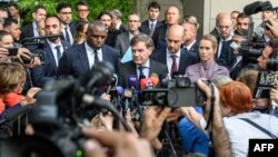 Міністри закордонних справ Великої Британії, Франції, Німеччини і голова дипломатії ЄС роблять заяви після зустрічі з міністром закордонних справ Ірану в Женеві 20 червня