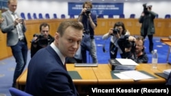 Олексій Навальний в ЄСПЛ у Страсбурзі, Франція, 24 січня 2018 року